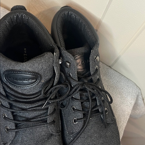 LUGZ Mens Work Fringe Black Chelsea Chukka Lace Up Boots main image 2